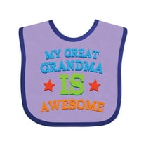 Inktastic My Great Grandma is Awesome Boys or Girls Baby Bib