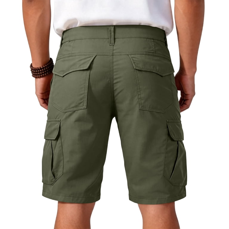 パンツ GARMENT DYED POPLINE MILITARY SHORTS GrmtClth Mens Water Resistant Ripstop Cargo Shorts 2026 Breathable