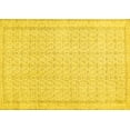 thumbnail image 1 of Ahgly Company Indoor Rectangle Abstract Yellow Contemporary Area Rugs, 5' x 8', 1 of 4