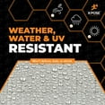 thumbnail image 6 of Heavy Duty Silver Poly Tarp 20' X 20' - Multipurpose Protective Cover - Durable, Waterproof, Weather Proof, Rip and Tear Resistant - Extra Thick 12 Mil Polyethylene - by Xpose Safety, 6 of 8