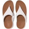 thumbnail image 4 of FITFLOP Women's Lulu Leather Toepost, Color: White, Size: 4 (I88-024-020), 4 of 5