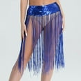 thumbnail image 2 of QATAINLAV Womens Sparkly Sequin Tassel Skirts Belly Dance Hip Scarf Festival Fringe Wrap Skirts, Blue, Mother's Day Gifts, 2 of 4