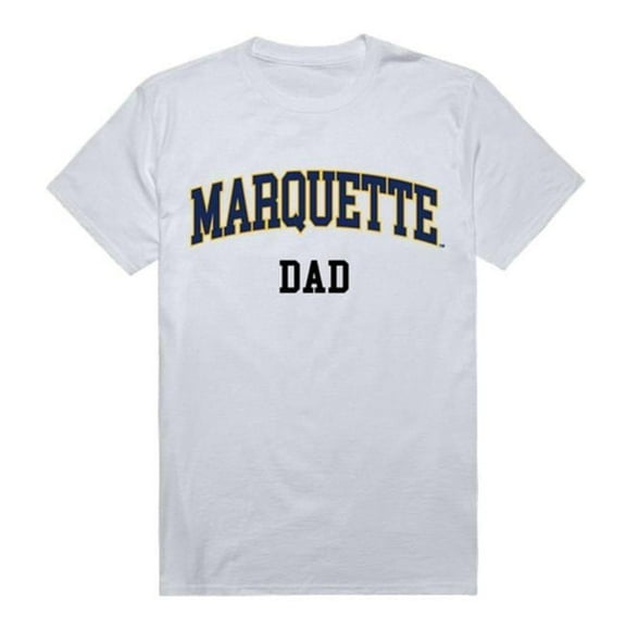 Marquette University College Dad T-Shirt, White - Medium