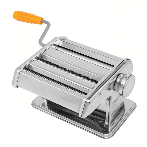 Pasta Maker Roller Machine 6" Spaghetti Noodle Fettuccine Maker Cutter for Lasanga, Fettucine & More, Stainless Steel