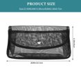 thumbnail image 2 of Soimiss Portable Black Mesh Cosmetics Bag Travel Makeup Organizer with Practical Magnetic Closure, 2 of 5