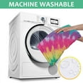 thumbnail image 6 of Colorful Rainbow Tie Dye Spiral Pattern Square Tablecloth,Waterproof Square Table Cover,Wipeable Spillproof Washable Table Cover for Home Kitchen Party Decor 52"x52"(132x132cm), 6 of 6
