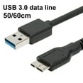thumbnail image 1 of Gwong Electrónica USB 3.0 Un cable de adaptador de sincronización de datos masculino masculino micro B para el disco duro móvil SSD, 1 of 6