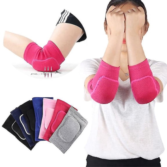 Elastic Elbow Pads Thickened Sponge Elbow Knee Protectors Guard Basketball Volleyball Sport Arm Sleeve Pad Adults Children