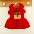 thumbnail image 3 of Christmas Small Dog Sweaters Female Girl Warm Sweaters Skirt Warm Dog Princess Dress Clothes Dachshund Chihuahua Suit, 3 of 7