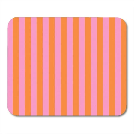 Orange Pattern Striped Pink and Yellow Red Retro Abstract Artistic Mousepad Mouse Pad Mouse Mat 9x10 inch