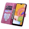thumbnail image 3 of Decase Wallet Case for Samsung Galaxy A54 5G, Magnetic PU Leather Wallet Flip Protective Phone Case Wrist Strap Card Slots Holder Pocket Shockproof Emboss Floral Stand Case, Rose, 3 of 7
