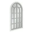 thumbnail image 3 of Kate and Laurel Boldmere Traditional Windowpane Accent Mirror, 22" x 38", White and Gray, Rustic Farmhouse-Inspired Home Decor, 3 of 8