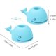 thumbnail image 2 of Soportes para cepillos de dientes para baños, paquete de 2 lindos mini organizadores de cepillos de dientes de ballena de silicona, soporte para cepillos de dientes para encimera de baño, azul bebé, 2 of 5