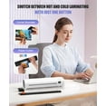 thumbnail image 2 of Tigebraver 9 Inch Portable Laminator Machine With Anti-Jam Tech, All-In-One A4 Thermal Laminator With Trimmer & Corner Rounder For Home, Office, School & Business, 40 Sheets Included (White), 2 of 7