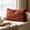 Red, variant on Floral Lumbar Pillow Case, 12x20 Inch Embroidered Decorative Pillow Cover, Spring Summer Fall Boho Cute Throw Pillow Cover for Living Room Couch Bedroom Sofa Home Decor