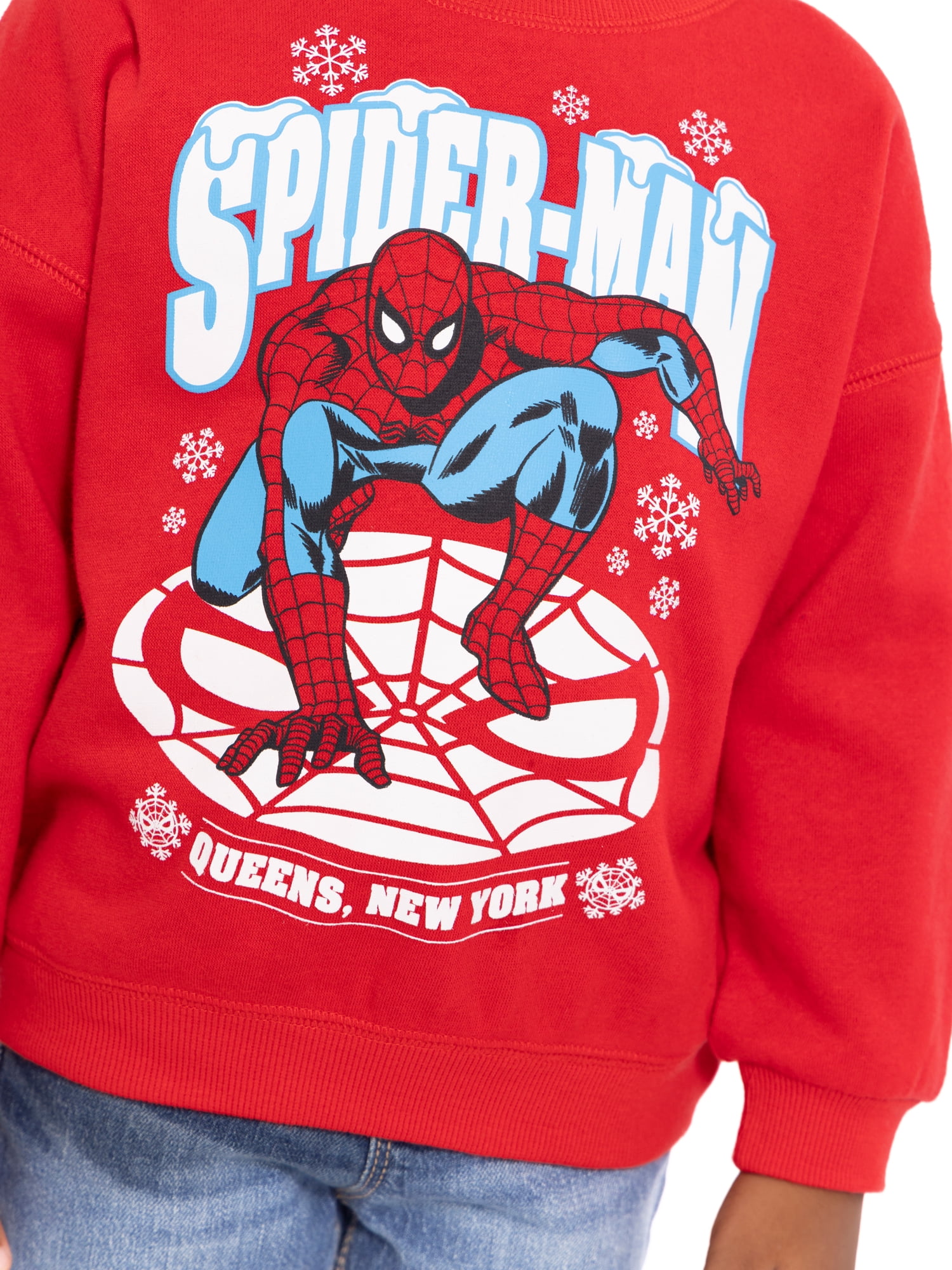 Spider-Man Toddler Boy Holiday Crewneck Sweatshirt, Sizes 12M-5T