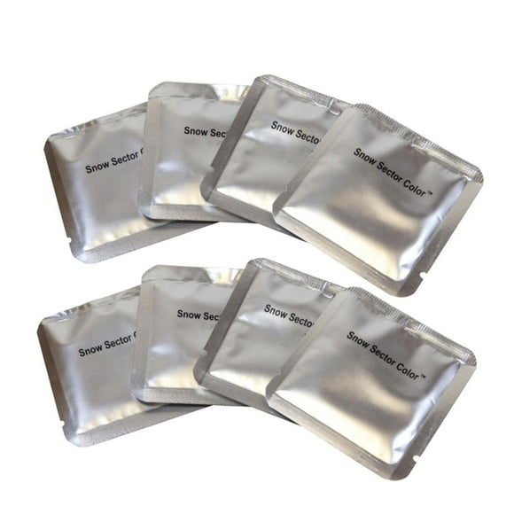 Snow Sector Color 8 Pack Refill Packs -4 Red and 4 Blue Refill