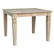 International Concepts Unfinished Java Butterfly Leaf Dining Table