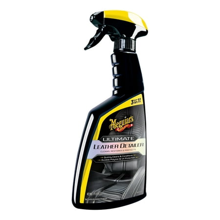 Meguiar’s Ultimate Leather Detailer - Leather Cleaner, Leather Conditioner & UV Protection - G201316, 16 Oz - $3 Rebate Available