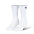 thumbnail image 3 of Odd Sox – Basix 3-Pack Crew Socks – Large Size – White – Lightweight Athletic Socks for Men & Women, 3 of 4