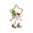 thumbnail image 2 of Taicans Christmas Ornament Pentagram Bells Ornament,5.91x3.54x1.57in,Handmade Festive Decor with Crisp Sound,Multi-Use for Tree/Wall/Gift - Merry Christmas Design, 2 of 6