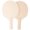 Light Brown, variant on Dytern DIY 2Pcs DIY Kids Table Tennis Paddles Unfinished Table Tennis Exercising Racket
