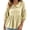 A Yellow, variant on Ndbuld Tops for Women Long-Sleeve Collar Button Pullover Top,Yellow,XXXL