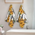 thumbnail image 3 of Pumpkin Ghost Funny Hand Towels for Bathroom, Autumn Harvest Kitchen Towel 2 PCS Ultra Soft and Highly Absorbent Decorative Fingertip Face Bath Towels for Spa & Hotel, 28.3"x 14.4", 3 of 4