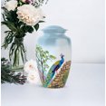 thumbnail image 5 of Peacock Funeral Cremation Urns For Human Ashes Man - Blue Urn For Ashes Adult Male - 10 Inch 1 Large Decorative Urn For Ash For Women - Set Of 4 Pink Keepsake Urns For Adults, 3 Inch, 5 of 7