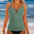 thumbnail image 2 of Women Swim Top Tank Top For Women'S Swimwear Bikini Top With Swim Shorts Beach Pool Outfit, 2 of 6