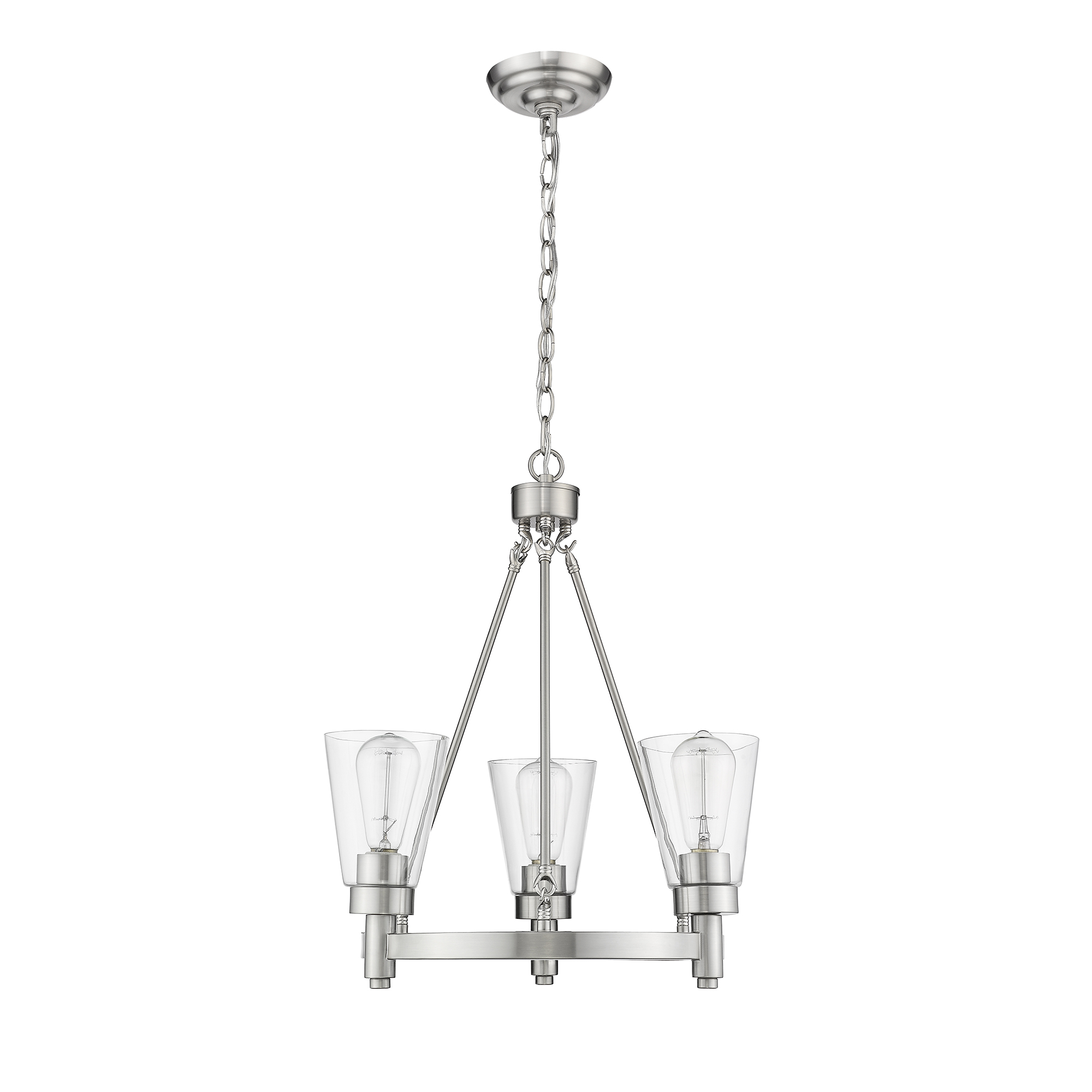 Sinatra III 3-Light Brushed Nickel 
