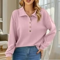 thumbnail image 2 of zbxnLI Women's Long Sleeve Golf Shirts Button Casual Dressy Blouses Collared Tops Business Office, 2 of 4