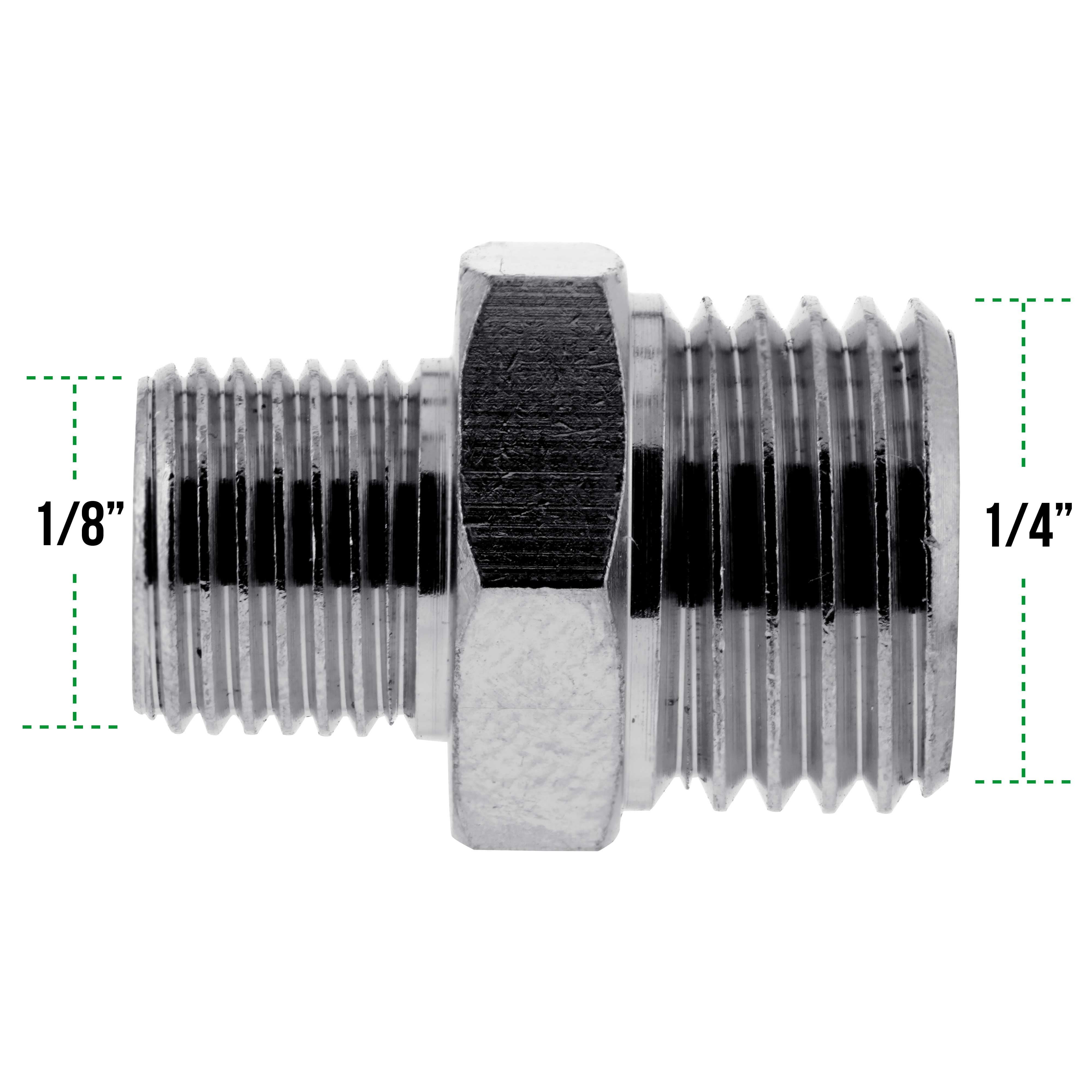 Airbrush Air Hose Adaptor Fitting 1//4/'/' BSP Female to 1//8/'/' BSP Male Connector