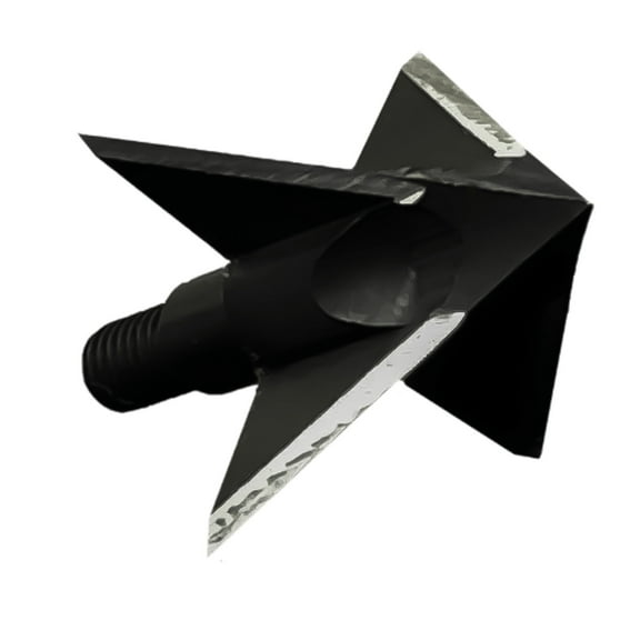 Tooth of the Arrow 125 Grain 4-Blade Solid 1-Inch Broadhead, 3 pack