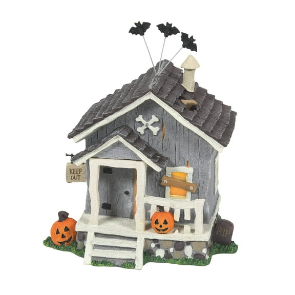 Enesco Tails with Heart Haunted Shack Figurine, 4.84 Inch