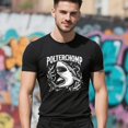 thumbnail image 4 of Retro Horror Great White Shark Gothic Ocean Graphic T-Shirt, Spooky Vintage Nautical Distressed Unisex Tee Shirt, 4 of 6