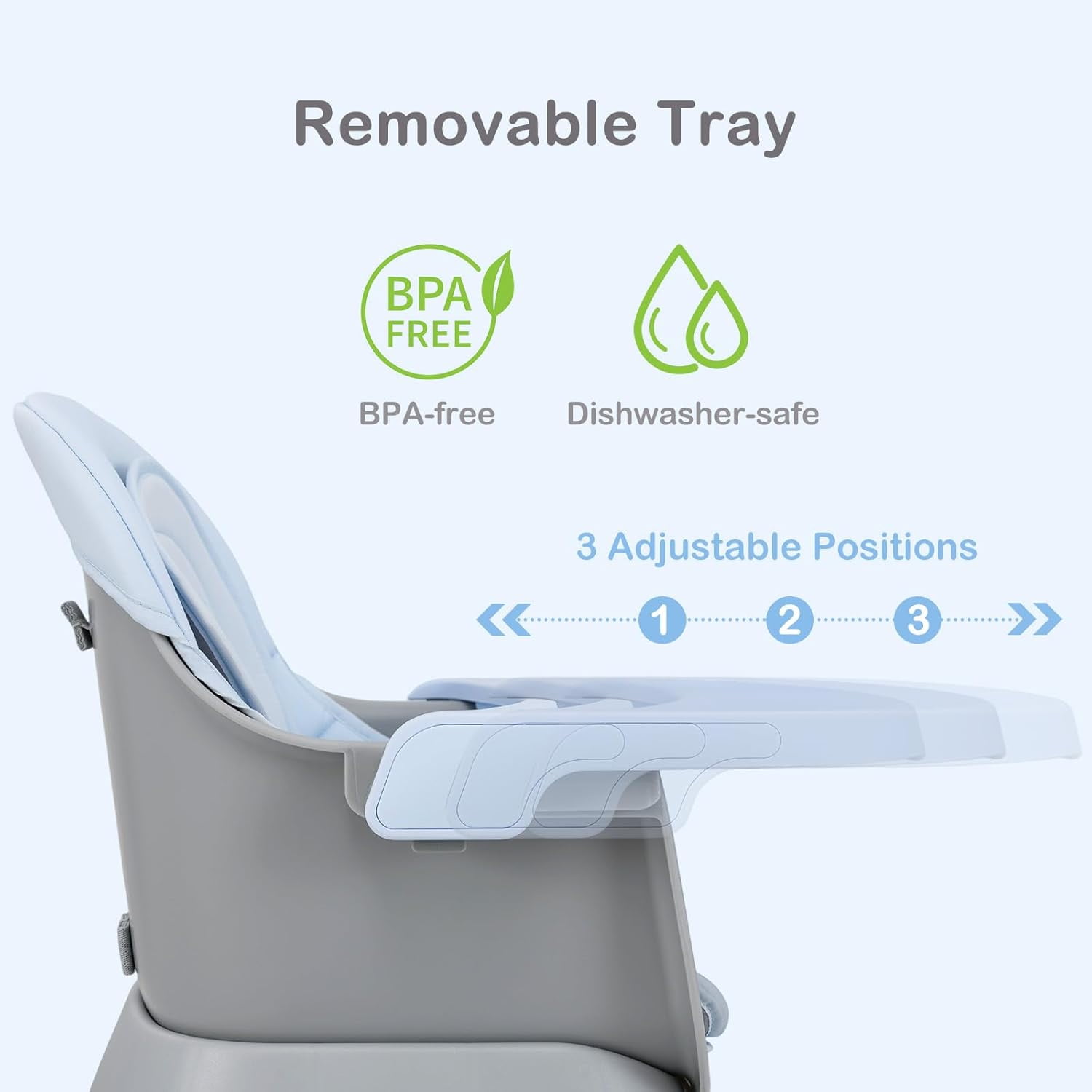 INFANS 9 in 1 High Chair, Convertible Baby Highchair for Babies and Toddlers, Table and Chair Set Building Block Infant Dining Booster Seat, Kids Stool with Activity Children Play Kitchen