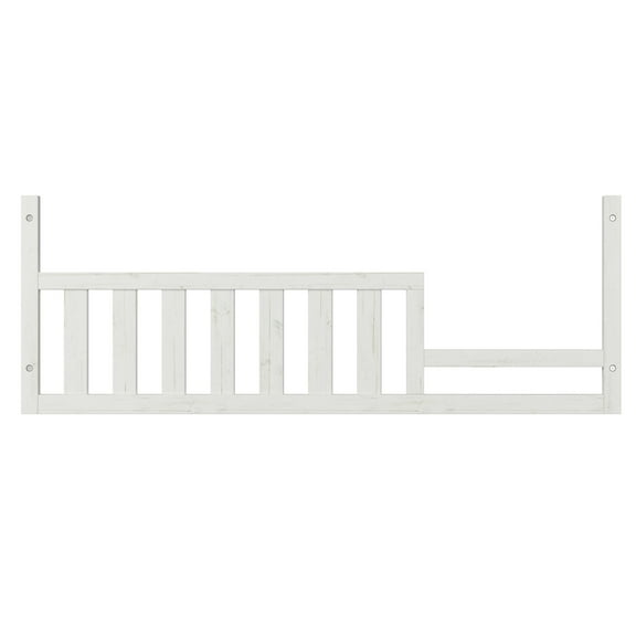 Child Craft Toddler Guard Rail for Ocean Grove Crib Conversion, Pine Wood Construction, White/Brown