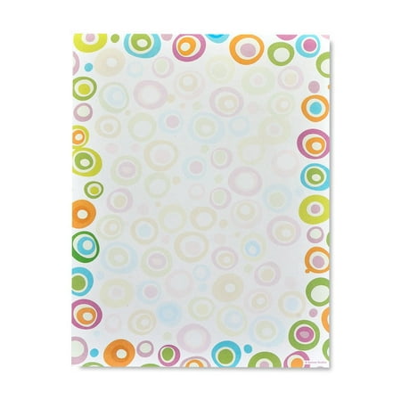 - Gartner Studios Multicolor Circles Stationery, 100 count