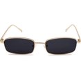 thumbnail image 3 of Retro Rectangle Sunglasses for Women Men Square Narrow Hip Hop Small Frame Sun Glasses, 3 of 5