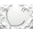 thumbnail image 2 of South Indian Bollywood Paan Leaf Design Matte Gold-Plated Choker Haram Necklace Set – White Kemp Stones with Drop Earrings., 2 of 6