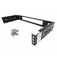 thumbnail image 2 of CNAweb 1U 19-Inch Hinged Extendable Wall Mount Bracket Network Equipment Rack - Black, 2 of 4