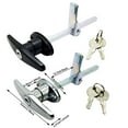 thumbnail image 2 of Heavy Duty RV T Handle Locks with Keys Metal Truck Cap Locks Universal Replacement T Handle Locks for RV Truck Camper Trailer, 2 of 3