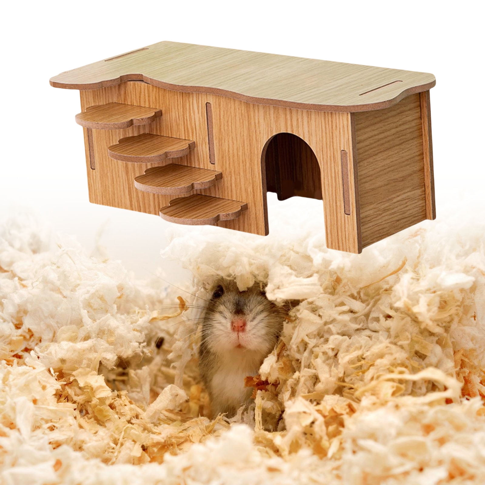 Natural Habitat for Hamster Indoor Small Pet Comfort Climbing Cave for Active Pet Chewing Cave