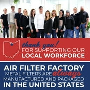 Air Filter Factory 10 x 13-1/2 x 3/8 Range Hood Aluminum Grease Filters 2-Pack
