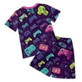 thumbnail image 4 of Boy Baby Clothes Boys Kids Unisex Summer Loose Printed Sleeveless Basketball 6M 12M 18M 24M 3T 4T T shirt + Drawstring Short Pants T-shirt with Elastic Waist Shorts Outfit 2PCS, 4 of 6