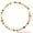 Gold Necklace, variant on Temperament Entry Lux Diamond Square Bracelet And Necklace Set