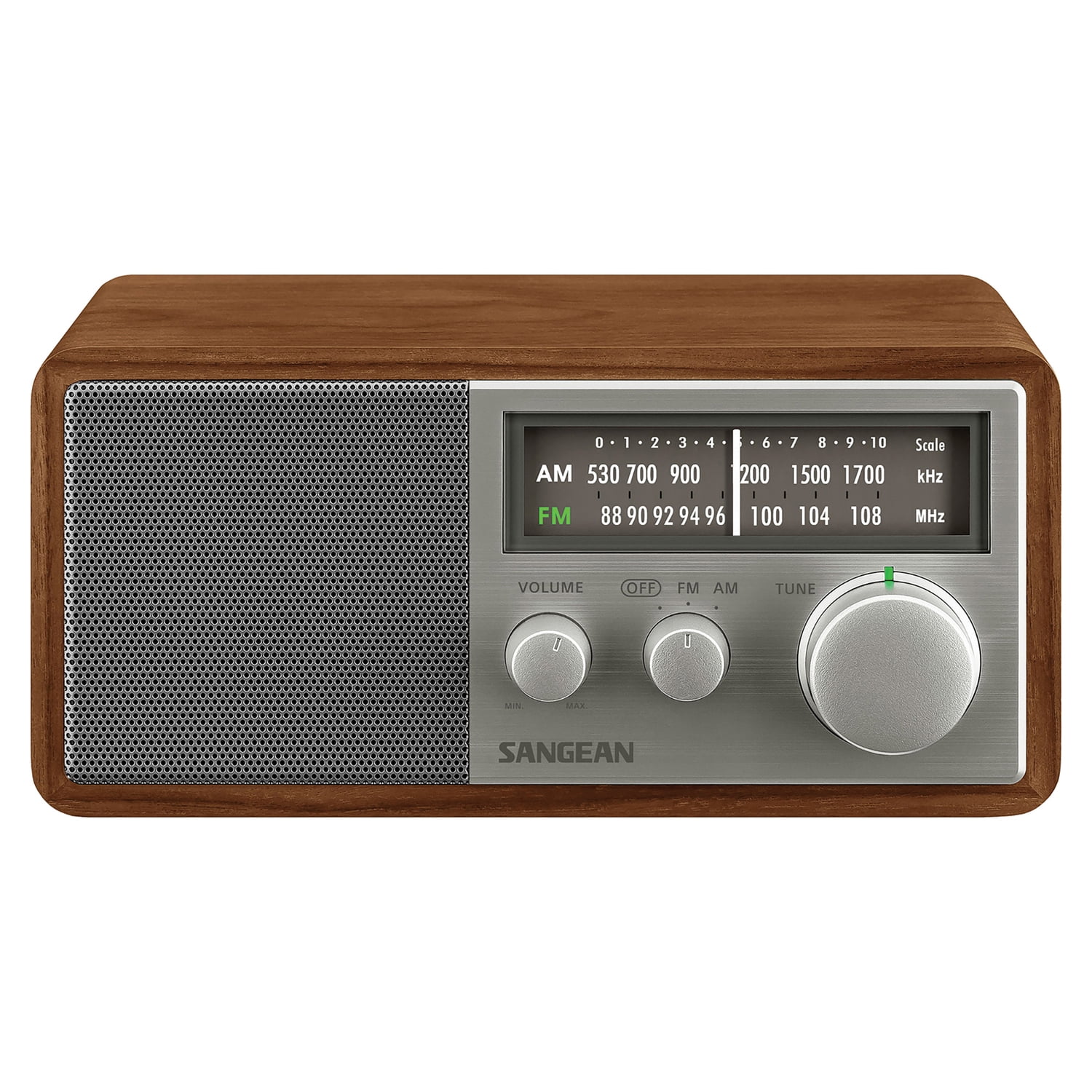 Sangean SG-116 Tabletop Retro Wooden Cabinet AM/FM Analog Radio Receiver, SG-116PT