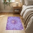 thumbnail image 3 of ODIKA 2'x3' Washable Doormat Non-Slip, Low Pile Pink Unicorn Motif Burst Ombre Gradient Watercolor Large Whimsical Refined for Entryway, Kitchen, Laundry Room, 3 of 7