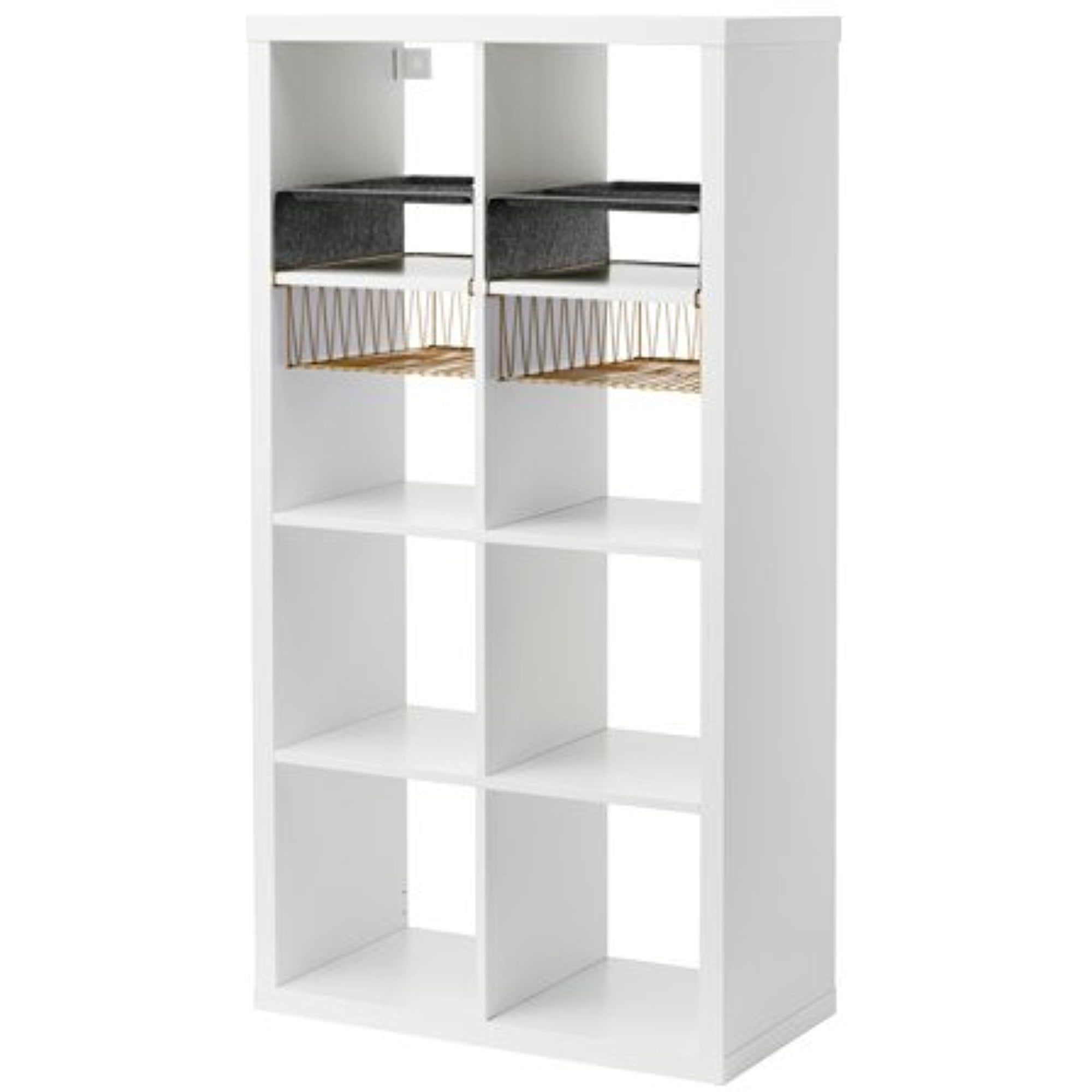 Ikea Shelf unit with 4 inserts, white